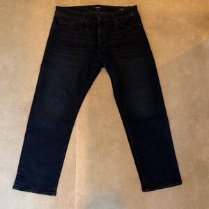 Men's Dark Blue Mavi Zach Straight Leg Jeans in 36/30